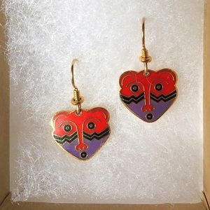 Laurel Burch Vintage “Monkey Mask” 1993 Earrings